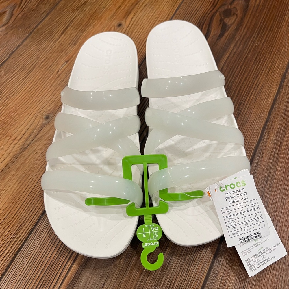 CROCS Splash Gloss Strappy Sandals - Picture 1 of 2